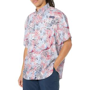 imageColumbia Mens Super Tamiami Long Sleeve ShirtSunset Red Tropiclure