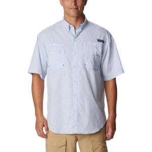 imageColumbia Mens Super Tamiami Long Sleeve ShirtVivid Blue Multi Gingham