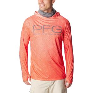 imageColumbia Mens Super Terminal Tackle Vent HoodieBright Poppy Terminal TechcamoCity Grey