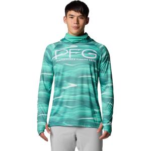 imageColumbia Mens Super Terminal Tackle Vent HoodieGlaze Green Obsidian