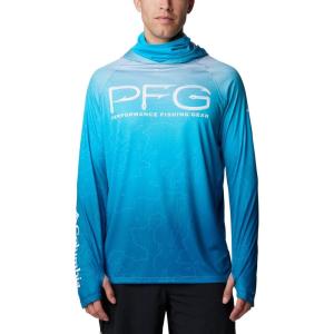 imageColumbia Mens Super Terminal Tackle Vent HoodieOcean Blue Terminal Techcamo