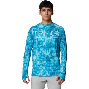 imageColumbia Mens Super Terminal Tackle Vent Long SleeveBlue Echo Seamoss