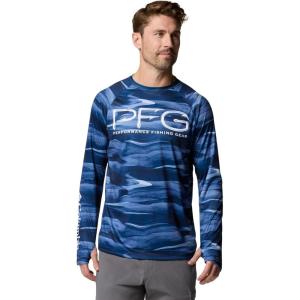 imageColumbia Mens Super Terminal Tackle Vent Long SleeveCollegiate Navy Obsidian