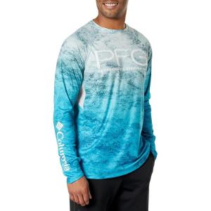 imageColumbia Mens Super Terminal Tackle Vent Long SleeveCool Green Pfg Camo Gradient