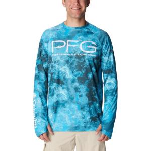 imageColumbia Mens Super Terminal Tackle Vent Long SleeveOcean Blue Deepwaters Camo