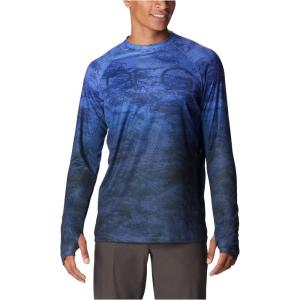 imageColumbia Mens Super Terminal Tackle Vent Long SleeveViolet Sea Pfg Camo Gradient