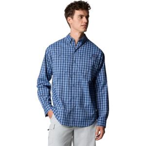 imageColumbia Mens Tamiami Ii Long Sleeve ShirtCollegiate Navy Gradient Check