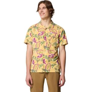 imageColumbia Mens Tech Trail Utility Printed Woven Short SleeveSand Dune Pasteled