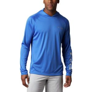 imageColumbia Mens Terminal TackkleHoodieVivid BlueCool Grey Logo