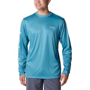 imageColumbia Mens Terminal Tackle PFG Carey Chen LsCanyon BlueIcy Morn Rainbow Trout