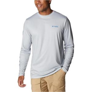 imageColumbia Mens Terminal Tackle PFG Carey Chen LsCool GreyVivid Blue Intruder