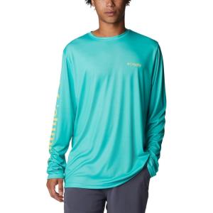 imageColumbia Mens Terminal Tackle PFG Carey Chen LsElectric TurquoiseMarlin