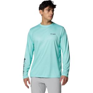 imageColumbia Mens Terminal Tackle PFG Fins and Stripes Long SleeveGulf StreamFins  Stripes Tarpon