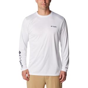 imageColumbia Mens Terminal Tackle PFG Fins and Stripes Long SleeveWhiteFins  Stripes