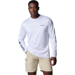 imageColumbia Mens Terminal Tackle PFG Fish Shine Long SleeveWhitePfg Tarpon Shine