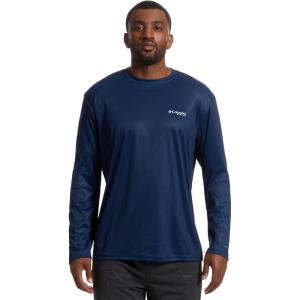 imageColumbia Mens Terminal Tackle PFG Fish Star Long SleeveCollegiate NavyWhite Trout