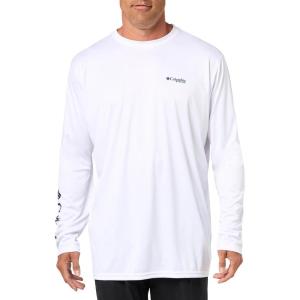 imageColumbia Mens Terminal Tackle PFG Fish Star Long SleeveWhiteCollegiate Navy Marlin
