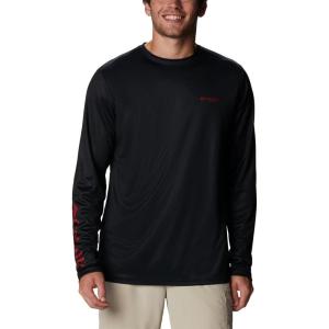 imageColumbia Mens Terminal Tackle PFG Statetriot Long SleeveBlackRed Spark Ga
