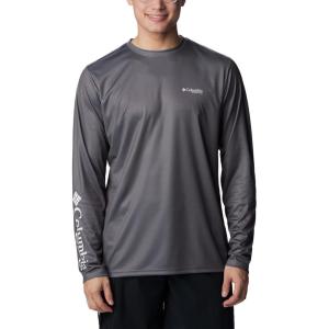 imageColumbia Mens Terminal Tackle PFG Statetriot Long SleeveCity GreyWhite Fl