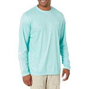 imageColumbia Mens Terminal Tackle PFG Statetriot Long SleeveGulf StreamWhite Fl