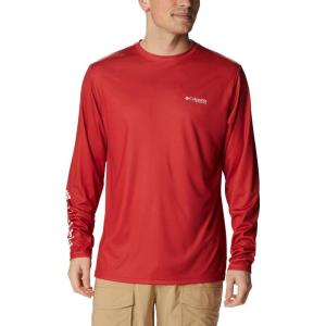 imageColumbia Mens Terminal Tackle PFG Statetriot Long SleeveRed SparkWhite Tx
