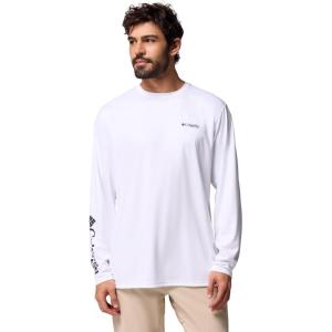 imageColumbia Mens Terminal Tackle PFG Statetriot Long SleeveWhiteClean Line Pride Tx Redfish