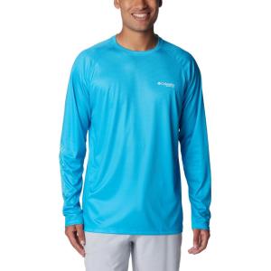imageColumbia Mens Terminal Tackle PFG Super Fade Long SleeveOcean BlueFish Hooks Super Fade
