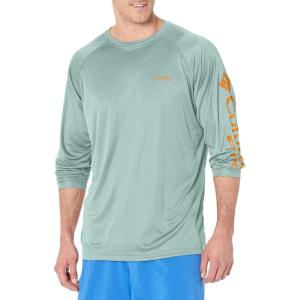 imageColumbia Mens Terminal Tackle PFG Triangle Long Sleeve ShirtAqua ToneKoi Logo