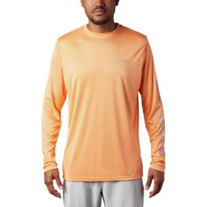 imageColumbia Mens Terminal Tackle PFG Triangle Long Sleeve ShirtBright NectarVivid Blue Realtree Mako