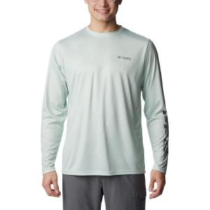 imageColumbia Mens Terminal Tackle PFG Triangle Long Sleeve ShirtCool GreenCypress Pfg Camo