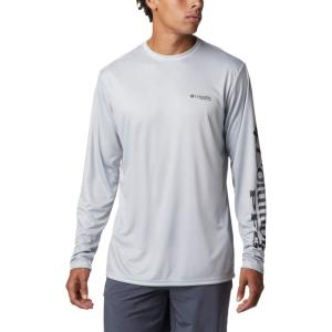 imageColumbia Mens Terminal Tackle PFG Triangle Long Sleeve ShirtCool GreyBlack Gamefish Camo