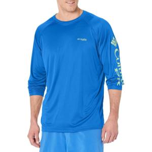 imageColumbia Mens Terminal Tackle PFG Triangle Long Sleeve ShirtVivid BlueKey West Logo