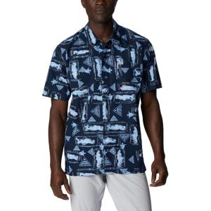 imageColumbia Sportswear Mens Trollers Best Short Sleeve ShirtCollegiate Navy Anchors Up