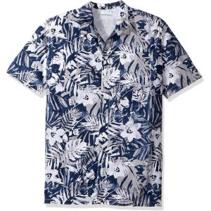 imageColumbia Sportswear Mens Trollers Best Short Sleeve ShirtCollegiate Navy Botanical Fish