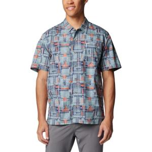imageColumbia Sportswear Mens Trollers Best Short Sleeve ShirtCrushed Blue Tikiplaid