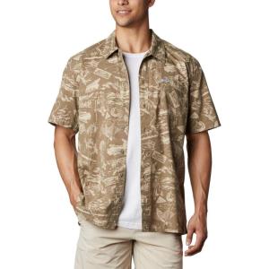 imageColumbia Sportswear Mens Trollers Best Short Sleeve ShirtSage Freshwater Roots Print