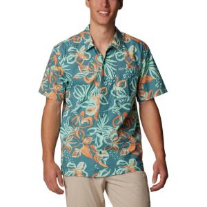 imageColumbia Sportswear Mens Trollers Best Short Sleeve ShirtTranquil Teal Wildwaters Print