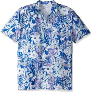 imageColumbia Sportswear Mens Trollers Best Short Sleeve ShirtVivid Blue Botanical Fish