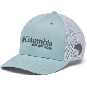 imageColumbia Sportswear PFG Mesh Ball CapCrushed BlueCool GreyBass Graphic