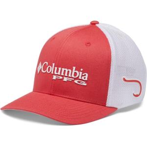imageColumbia Sportswear PFG Mesh Ball CapRed HibiscusWhiteHook