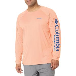 imageMens PFG Terminal Tackle Heather Long Sleeve ShirtBright Nectar HeatherVivid Blue Logo