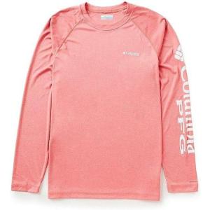 imageMens PFG Terminal Tackle Heather Long Sleeve ShirtBright Poppy HeatherIcy Morn Logo