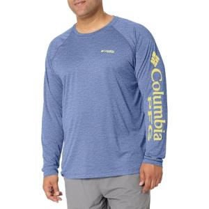 imageMens PFG Terminal Tackle Heather Long Sleeve ShirtCarbon HeatherSunlit Logo