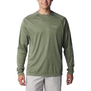 imageMens PFG Terminal Tackle Heather Long Sleeve ShirtCypress HeatherCool Grey Logo
