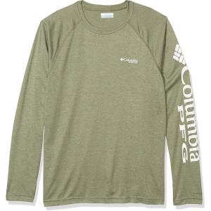 imageMens PFG Terminal Tackle Heather Long Sleeve ShirtCypress HeatherWhite Logo