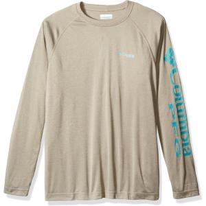 imageMens PFG Terminal Tackle Heather Long Sleeve ShirtKettle HeatherTeal Logo