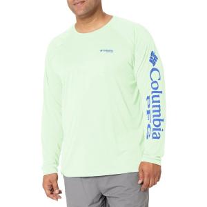 imageMens PFG Terminal Tackle Heather Long Sleeve ShirtKey West HeatherVivid Blue Logo