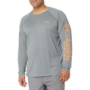imageMens PFG Terminal Tackle Heather Long Sleeve ShirtPond HeatherKoi Logo