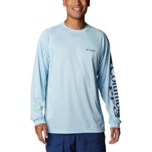imageMens PFG Terminal Tackle Heather Long Sleeve ShirtSpring Blue HeatherCarbon Logo