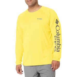 imageMens PFG Terminal Tackle Heather Long Sleeve ShirtSunlit HeatherCity Grey Logo